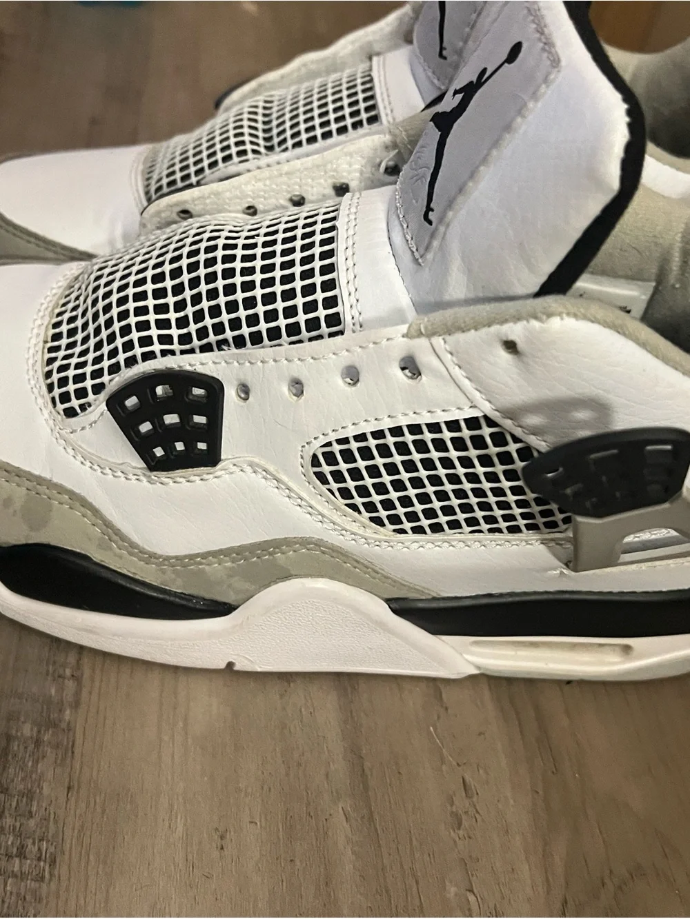 Jordan Men’s Sneakers - White and Black Retro Style